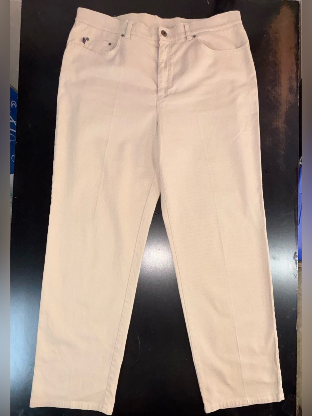 Lauren Ralph Lauren Cream Straight Leg Pants Sz 16